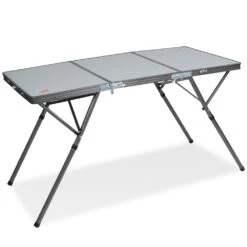 Bi−Fold Steel Table − Aluminium Top