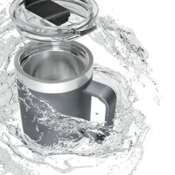 Dometic Thermo Mug 450ml -Coleman Camping Store 1262682 thermo mug with handle 450ml slate